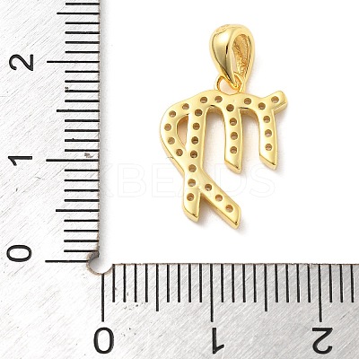 925 Sterling Silver Micro Pave Clear Cubic Zirconia Pendants LS-STER-Z012-06G-08-1