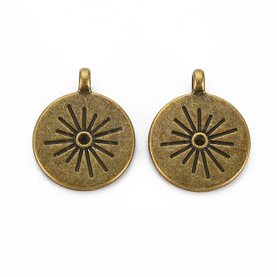 Tibetan Style Alloy Pendant Rhinestone Settings TIBEP-N010-001AB-RS-1