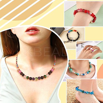 2 Bag Glass Round Beads Set JX547C-1