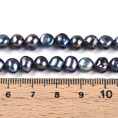 Natural Cultured Freshwater Pearl Beads Strands PEAR-N014-06G-06-1