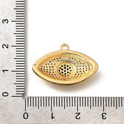 Brass Micro Pave Cubic Zirconia Pendants KK-U055-23G-1