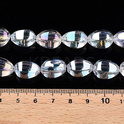 Electroplate Glass Beads Strands EGLA-T028-01A-1