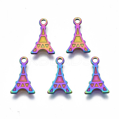 Ion Plating(IP) 201 Stainless Steel Charms STAS-S119-139-1