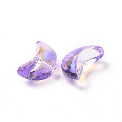 Transparent Electroplate Glass Beads GLAA-F122-01D-1