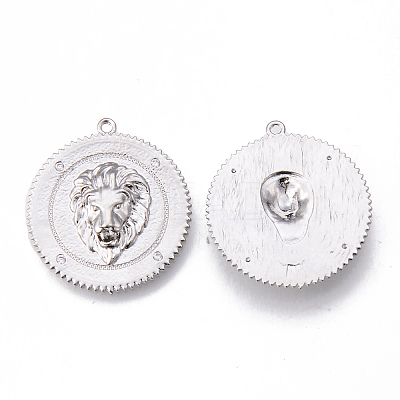 Brass Micro Pave Clear Cubic Zirconia Pendants KK-N232-159-NF-1