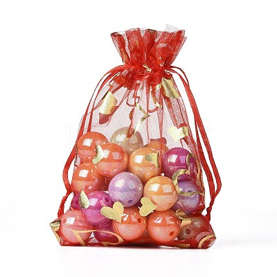 Organza Drawstring Jewelry Pouches LS-OP-I001-B05-1
