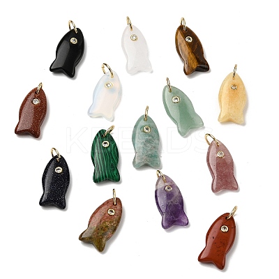 Natural & Synthetic Mixed Stone Pendants G-A297-01G-1