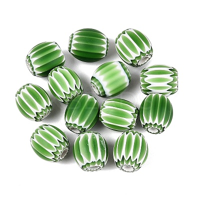 Handmade Millefiori Glass Barrel Beads LA-N002-18A-1