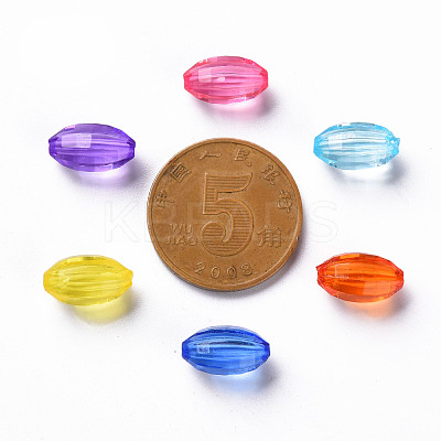 Transparent Acrylic Beads TACR-S154-30B-1
