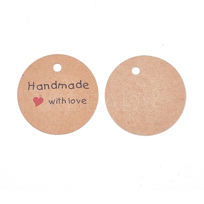 Jewelry Display Kraft Paper Price Tags X-CDIS-WH0009-02A-1