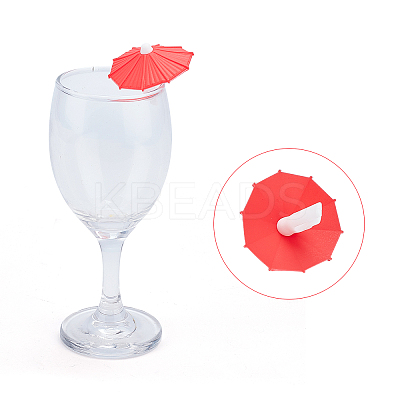 Silicone Wine Glass Charms Sets AJEW-WH0223-21-1