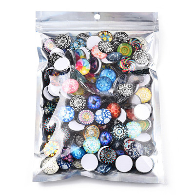 Rectangle Zip Top Plastic Glitter Holographic Bags OPP-YWC0001-15X22-1