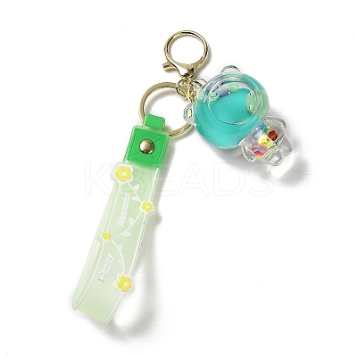 Mixed Bottle Acrylic Pendant Keychain Decoration KEYC-D018-07-1