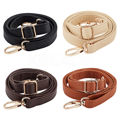 4Pcs 4 Colors Imitation Leather Adjustable Bag Straps FIND-PH0017-51-1