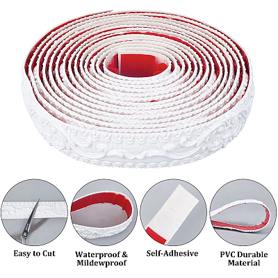 PVC Self-Adhesive Flexible Molding Trim DIY-WH20007-58A-1