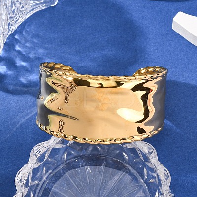 304 Stainless Steel Cuff Bangles for Women BJEW-G749-12G-1