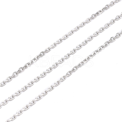 Tarnish Resistant 304 Stainless Steel Cable Chains CHS-D033-03P-02-1