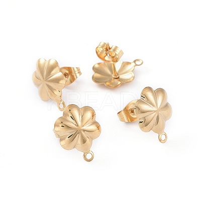 201 Stainless Steel Stud Earring Findings STAS-L199-11G-1