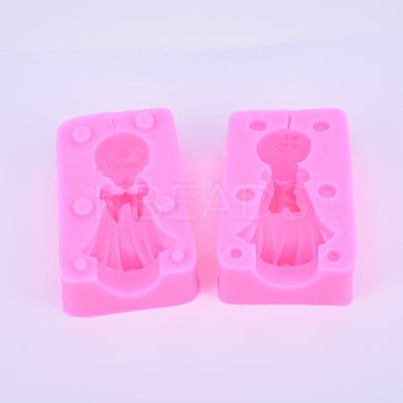 3D Praying Angel Boy Food Grade Silicone Molds SIL-WH0002-13-1