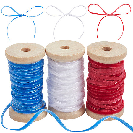 3 Rolls 3 Colors Velvet Ribbon OCOR-CP0001-20C-1