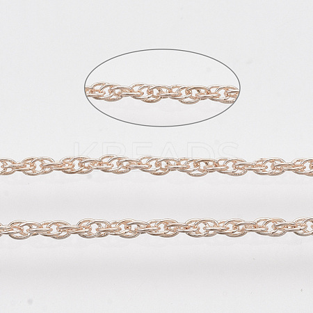 Soldered Brass Coated Iron Rope Chains CH-T002-04RG-1