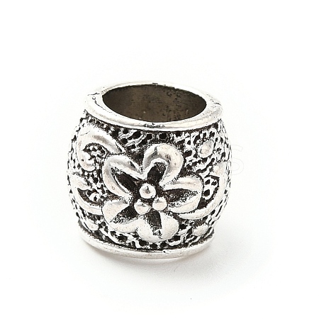 Tibetan Style Alloy European Beads PALLOY-P293-111AS-1
