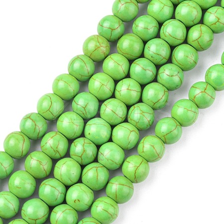 Synthetic Turquoise Beads Strands X-TURQ-G106-8mm-02B-1