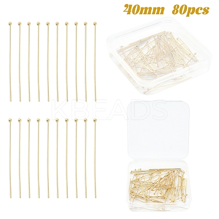 80Pcs 304 Stainless Steel Ball Head for Craft Jewelry Making STAS-YW0002-89-1