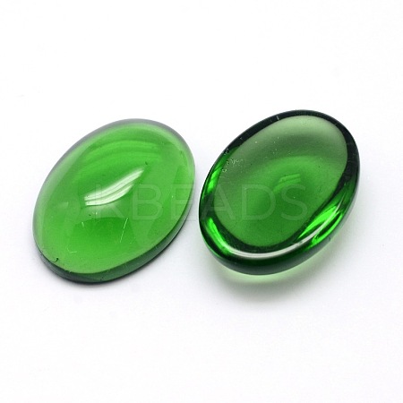 K9 Glass Cabochons Oval Flat Back Cabochons GGLA-L002D-04-1