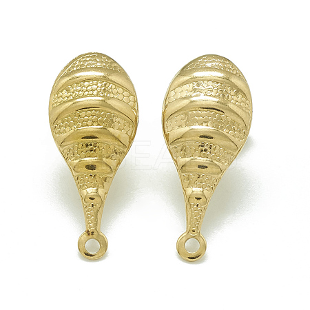 304 Stainless Steel Stud Earring Findings STAS-Q225-09G-1
