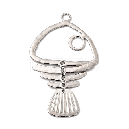 Brass Big Pendants KK-P321-01H-P-1