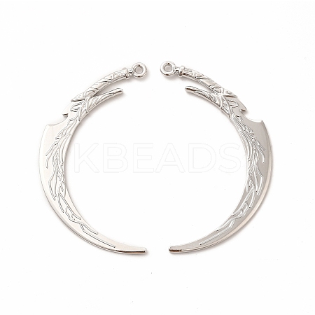 Rack Plating Alloy Big Pendants PALLOY-E025-34P-1