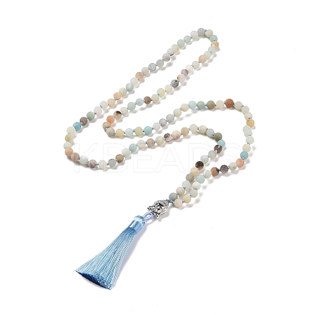 Tassel Pendant Necklaces NJEW-P191-A03-1