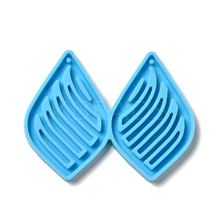 DIY Teardrop with Stripe Pendant Silicone Molds LS-DIY-I099-36-1