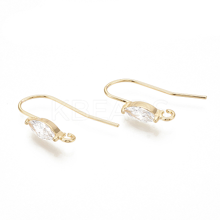 Brass Earring Hook LS-ZIRC-Q019-006G-1