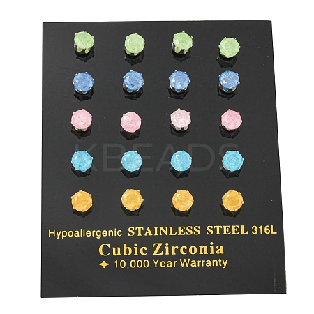 304 Stainless Steel Stud Earrings EJEW-I308-01C-1