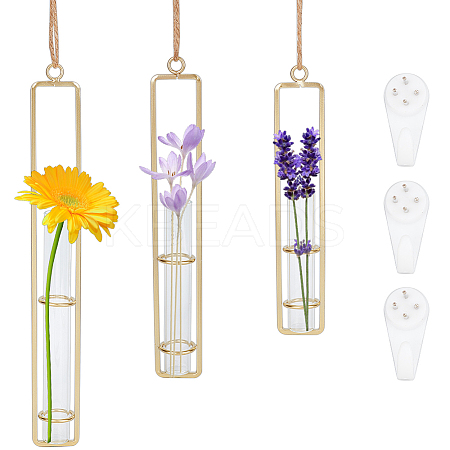 3Pcs 3 Styles Hanging Glass Hydroponic Vase DIY-OC0012-50G-1