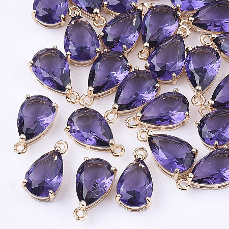 Transparent Glass Charms LS-X-GLAA-T007-11D-1