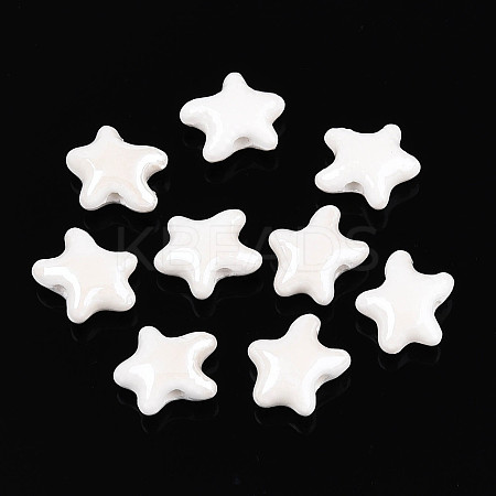 Handmade Porcelain Beads PORC-Q002-03B-01-1