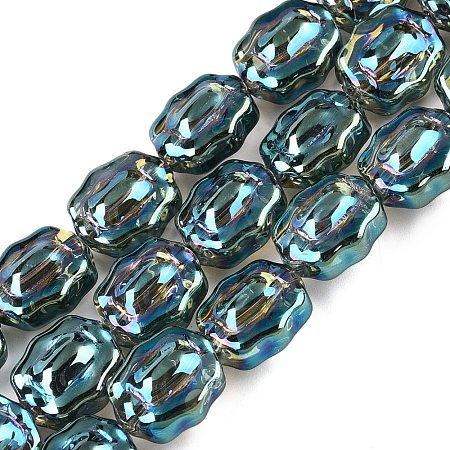 Electroplate Glass Beads Strands EGLA-T021-05F-1