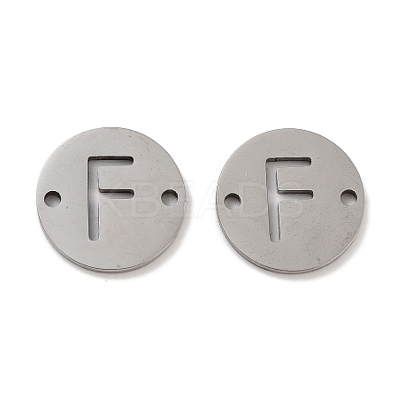 Non-Tarnish 201 Stainless Steel Hollow Flat Round Links FIND-R149-03F-P-1