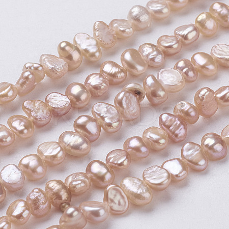 Natural Cultured Freshwater Pearl Beads Strands PEAR-P002-53D-1