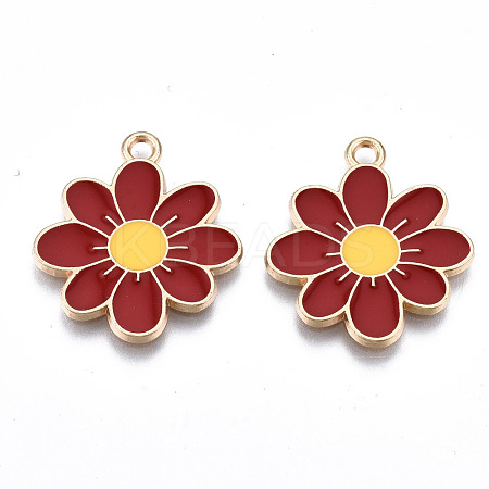 Eco-Friendly Alloy Enamel Pendants X-ENAM-Q437-041C-NR-1