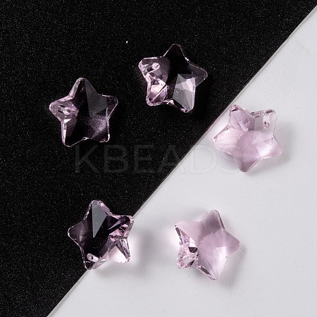 Transparent Glass Pendants GLAA-P037-04-15-1