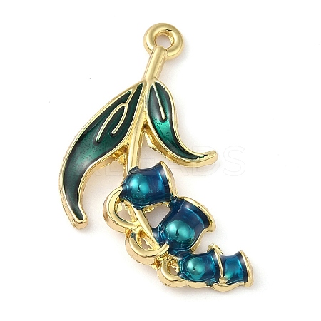 Alloy Enamel Pendants ENAM-U001-04L-G-1