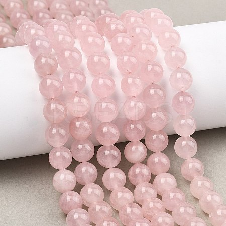 Natural Madagascar Rose Quartz Beads Strands G-Z146-A01-10mm-01-1