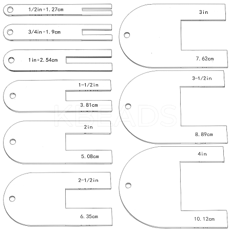 1 Set Acrylic Quilting Templates SENE-BC0002-02-1