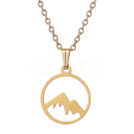 201 Stainless Steel Pendnat Necklaces NJEW-JN04764-05-1