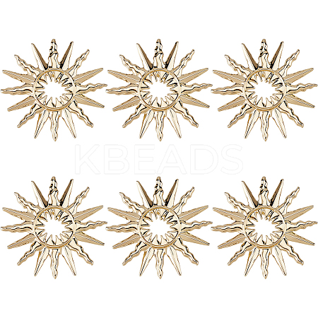 6Pcs Zinc Alloy Buttons BUTT-FH0001-042-1