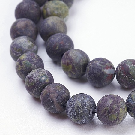 Natural Bloodstone Beads Strands LS-G-F520-59-6mm-1